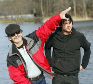 Robert and Ian Somerhalder in Lithuania